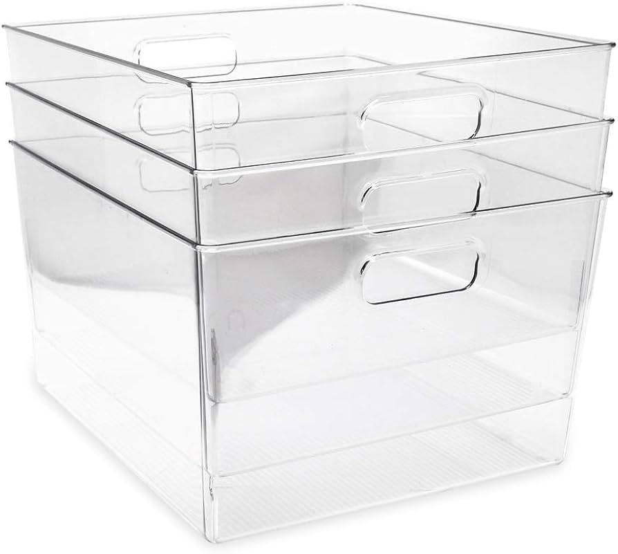 Clear Acrylic Storage Bins